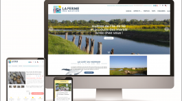 SIte Vitrine de La Ferme des Baleines par Totem Communication Marketing Ile de Ré